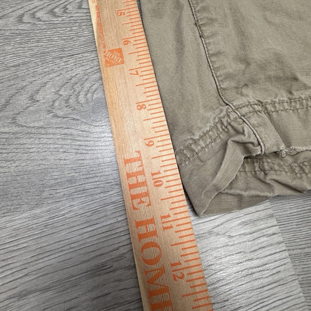 American Eagle Shorts Mens 36 Khaki Canvas Military Utility Cargo Y2K - Picture 8 of 9
